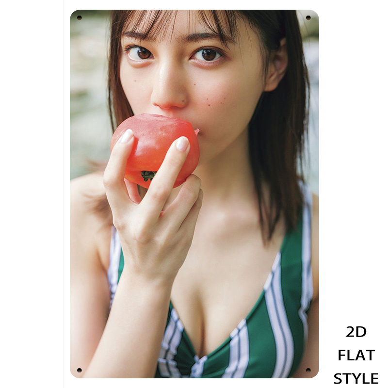 Vintage Metal Tin Sign, Japane - огляд і ціна Japanese Girl Lifestyle
