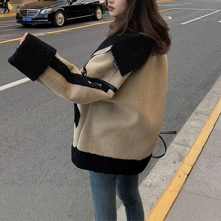 Lamb Wool Jacket Coats Woman K - огляд і ціна Japanese Women Lifestyle