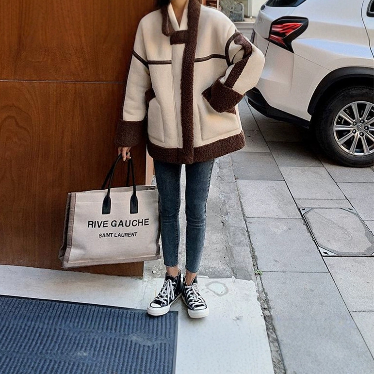 Lamb Wool Jacket Coats Woman K - огляд і ціна Japanese Women Lifestyle